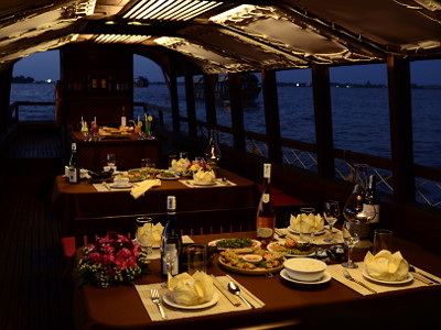 [image] Dinner on board with extras