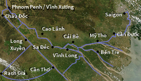 Mekong Delta Map